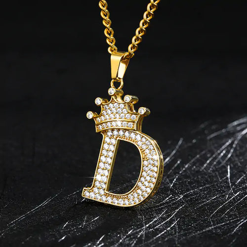 Load image into Gallery viewer, Zircon Alphabet Necklace
