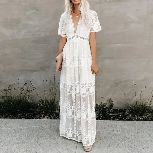 Load image into Gallery viewer, Lace Summer Dress
