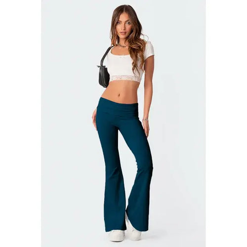 Load image into Gallery viewer, Solid Flare Pants
