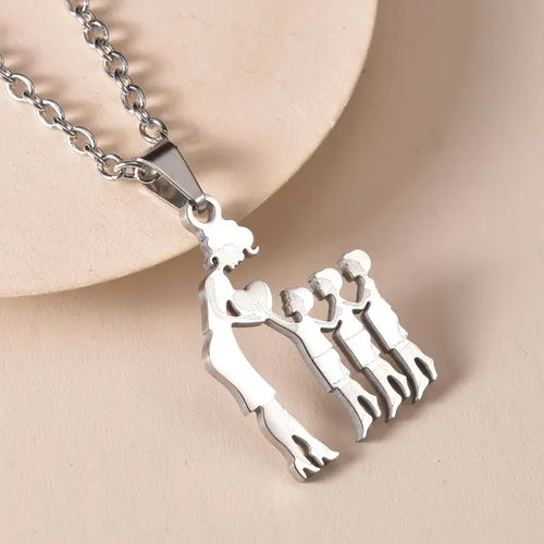 Load image into Gallery viewer, Family Silver Necklaces
