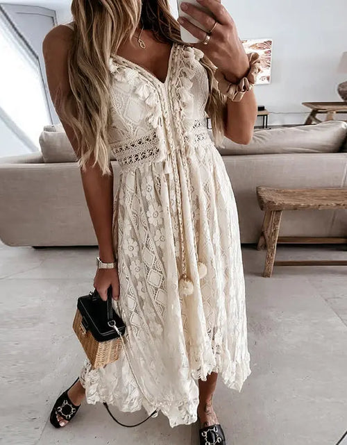 Load image into Gallery viewer, Lace Summer Dress
