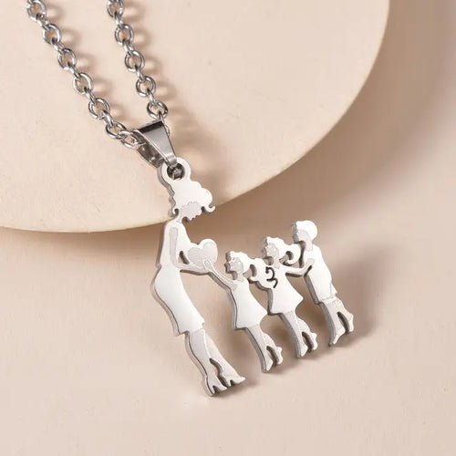 Load image into Gallery viewer, Family Silver Necklaces
