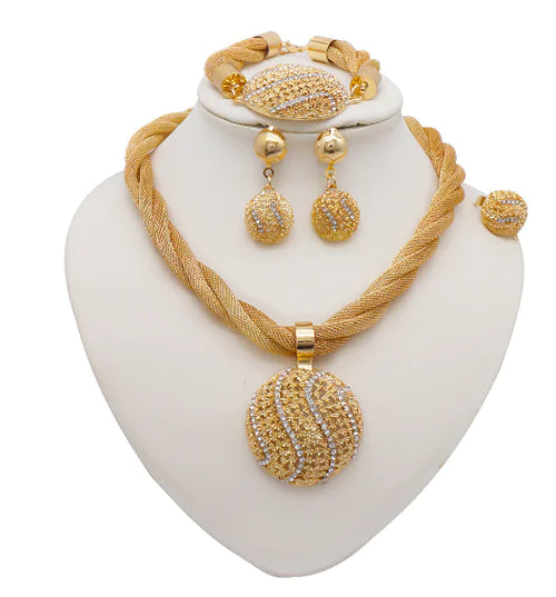 Load image into Gallery viewer, Premium Gold Jewelry Set
