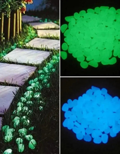 Load image into Gallery viewer, Glow in the Dark Garden Pebbles
