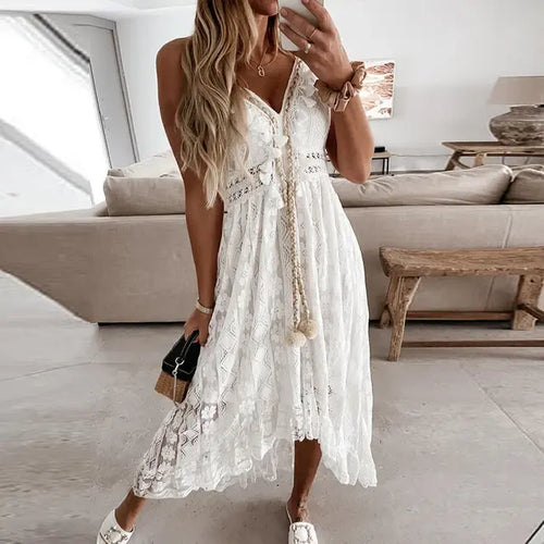 Load image into Gallery viewer, Lace Summer Dress
