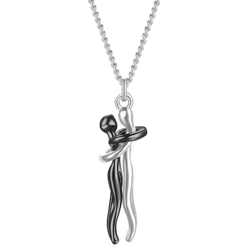 Load image into Gallery viewer, Couple Hugging Pendant Necklace
