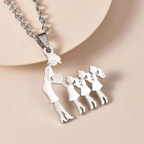 Load image into Gallery viewer, Family Silver Necklaces
