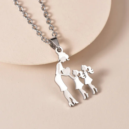 Load image into Gallery viewer, Family Silver Necklaces
