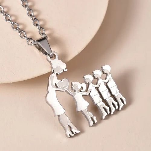 Load image into Gallery viewer, Family Silver Necklaces
