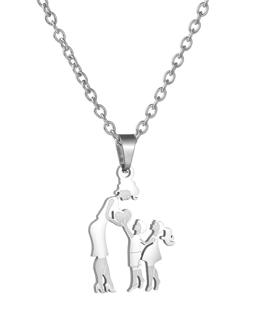 Load image into Gallery viewer, Family Silver Necklaces
