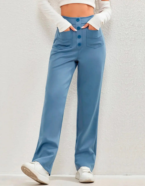 Load image into Gallery viewer, High- Waisted Casual Pants
