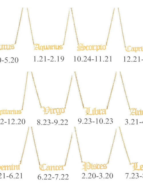 Load image into Gallery viewer, Star Sign Necklace
